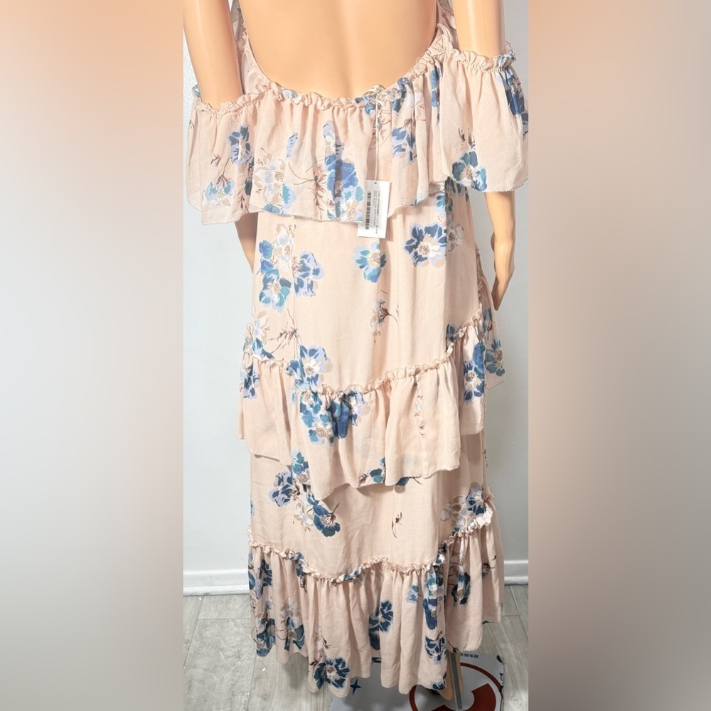 Ulla Johnson Blue Floral High Low Dress - Picture 5 of 16